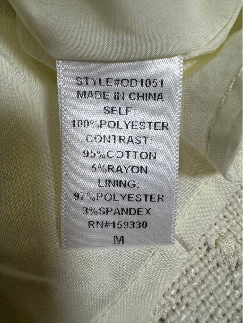 HEYSON women's ivory tweed denim trim sleeveless button front mini dress - Picture 6 of 9